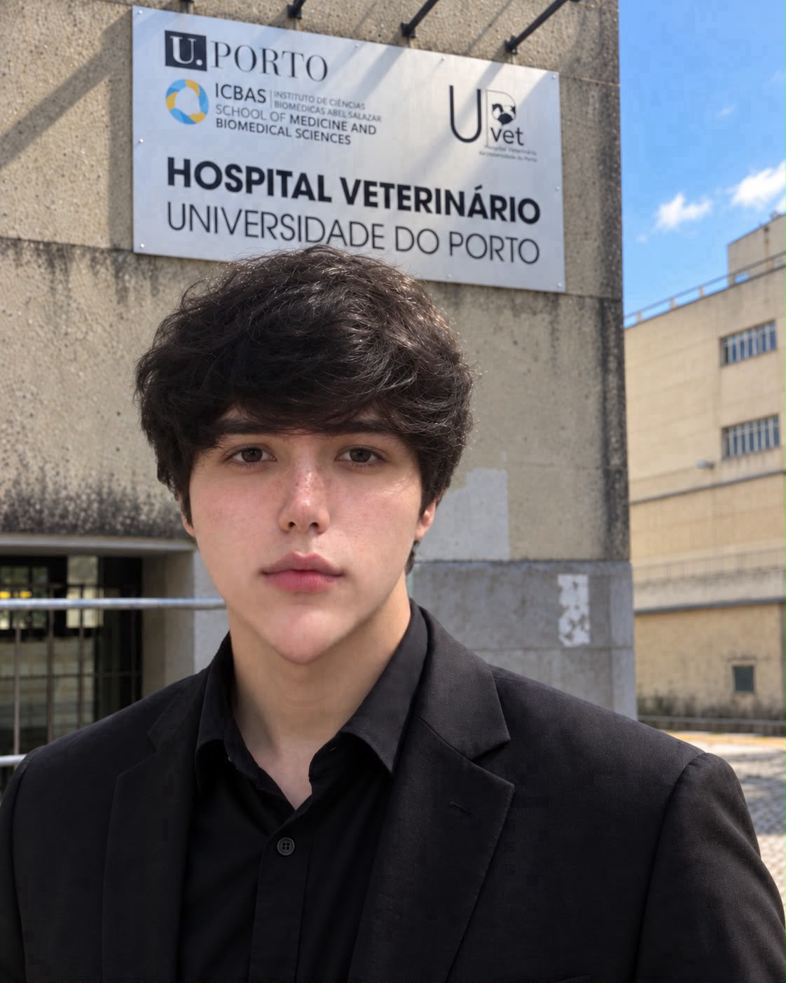 Retrato em contexto universitário veterinário na Universidade do Porto